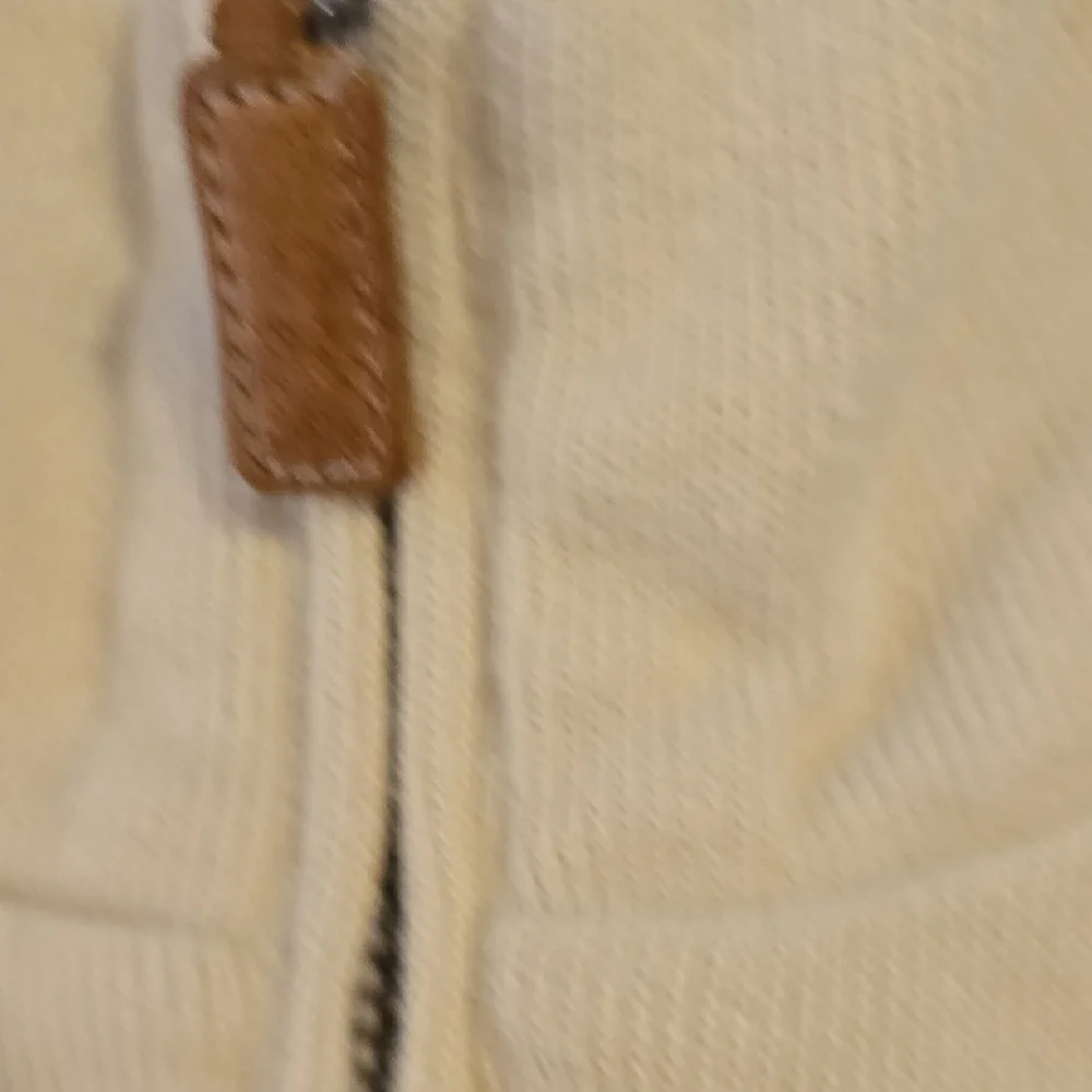 Polo by Ralph Cream Zip-Up Sweater for Men